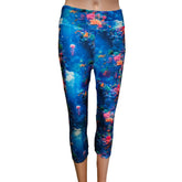 Ocean Breeze Capri Leggings with Pockets